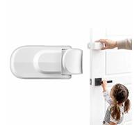 The Snap-On Door Lock Kids Can't Reach or Defeat,Child Proof Door Locks,No Tools or Adhesives Required,Simple Install Safety Lock for 3.5cm,Damage-Free Security for Child,Dogs & Cats(1)