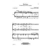 The Snow - SATB, Piano - CHORAL SCORE