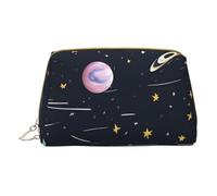 The Solar Family - Bolsa de cosméticos portátil, bolsa de cosméticos de viaje, unisex, cierre de cremallera, adecuada para uso diario, White, Talla única