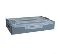The Solution to Declutter Organizador de piezas de plástico con diseño de tapa segura (gris)