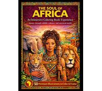 The Soul of Africa: An Immersive Coloring Book Experience: 50 Premium Illustrations Featuring Wildlife, Tribal Culture, and Ancestral Patterns - Relaxing Art to Color & Frame