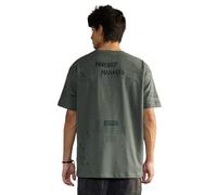 The Souled Store Harry Potter: Mischief Managed Hombre y Niño Manga Corta Cuello Redondo Gris Estampado Vintage Gráfico Lavado Streetwear Drop Shoulder Oversize Camiseta, gris, XS