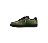 The Souled Store Marvel: Doctor Doom - Tenis bajos con cordones en la parte superior de poliuretano verde para hombres y niños, Doctor Doom, 6 UK