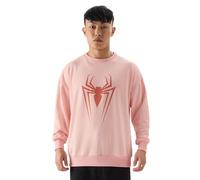 The Souled Store OfficialSpider-Man: The SpiderMen - Sudadera de gran tamaño, Rosa, S