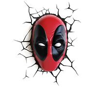 The Source Wholesale 20023 Marvel 3D Deco Light Deadpool, plástico, rojo/negro