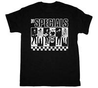 The Specials Band Graphic Bad Manners The Selecter Madness Ska Men's T-Shirt Unisex Black Cotton Print tee Shirts 3XL