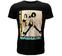 The Spice Girls Camiseta Wannabe Logo Oficial Hombres Negro, Negro, XX-Large