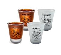 The Spice Specialist Kraken - Vasos de chupito de ron recto por Cocky Cocktails (paquete de 4)