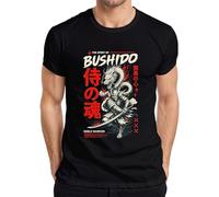The Spirit of Bushido Noble Warrior Y2K Japan - Camiseta para hombre, Negro