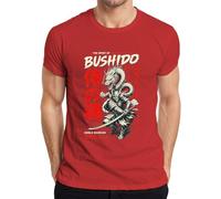 The Spirit of Bushido Noble Warrior Y2K Japan - Camiseta para hombre, rojo