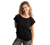 THE SPIRIT OF OM Camiseta de yoga Jangama para mujer negro | M