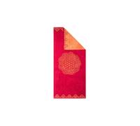 THE SPIRIT OF OM Toalla de playa Happy Flower of Life rubí/coral rojo oscuro