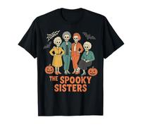 The Spooky Sisters - Divertido diseño de Esqueleto de Halloween Camiseta