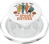 The Spooky Sisters - Divertido diseño de Esqueleto de Halloween PopSockets PopGrip para MagSafe