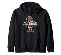The Stage Manager Elf Funny Christmas Matching Family Sudadera con Capucha