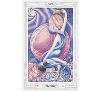 The Star: 156 College Ruled Lined Pages (78 leaves), 5x8 Notebook, Journal, Diary, Planner featuring image of The Star from Aleister Crowley's THOTH Tarot deck