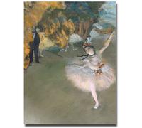 The Star 1876 by Edgar Degas 18 by 24-Inch Canvas Wall Art