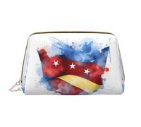 The Star-Spangled Banner- Organizador de neceser de maquillaje, neceser de cosméticos, bolsa con cremallera, estuche de almacenamiento para brochas (tamaño grande), The Star-spangled Banner, Talla