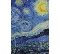 The Starry Night - GRAPH NOTEBOOK: VINCENT VAN GOGH | Large Notebook with Famous Painting Cover | 150 Pages | A4 Format | Matte and Flexible Cover | ... Flessibile | Dipinto Famoso Notte Stellata
