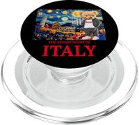 The Starry Night of Italy, Teddy Bear in Italy Landmarks PopSockets PopGrip para MagSafe