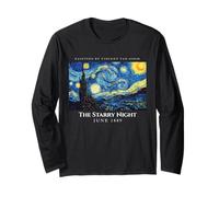 The Starry Night tee Shirts, Cool Vincent Van Gogh Painter Manga Larga