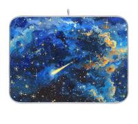 The Starry Sky A Shooting Star Passing by Kitchen - Toalla de cocina mate para secar platos, 18 x 24 pulgadas, 18 x 24 pulgadas