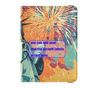 The Statue Of Liberty - Funda de piel para pasaporte, cartera para tarjetas de vacunación, funda para pasaporte con bloqueo RFID, ultra delgada, The Statue of Liberty, 1 size