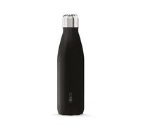The Steel Bottle - Botella térmica de Acero Inoxidable, Aislamiento al vacío de Doble Pared, Capacidad 500 ml, Cierre hermético, Botella portátil (Negro)