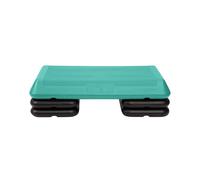 The Step - Plataforma aeróbica de tamaño de circuito, pasos de tamaño de circuito para ejercicio con cuatro elevadores, color verde azulado