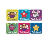 The Sticker Factory Mini pegatinas brillantes - Pegatinas cuadradas de 12 mm (paquete de 936)