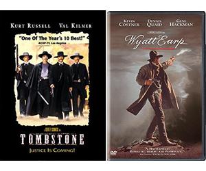 The Stories Of Wyatt Earp Classic Western Double DVD pack: Wyatt Earp & Tombstone (Kurt Russell/ Val Kilmer/ Kevin Costner/ Dennis Quaid/ Gene Hackman)