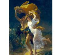 The Storm - Pierre Auguste Cot - Large Notebook: 120 Lined Pages, College Ruled, 8.5"x 11" Journal Diary Notepad