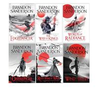 The Stormlight Archive Series 6 Books Collection Set by Brandon Sanderson (Edgedancer, The Way of Kings, Words of Radiance, Oathbringer, Rhythm of War & Wind and Truth)