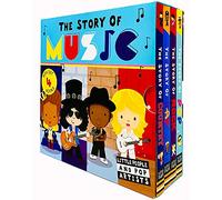 The Story of Music Little People and Pop Artists Series 4 Books Collection Box Set by Little Tiger (Pop, Rock, Rap & Country)