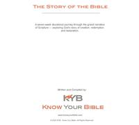 The Story of the Bible: A Companion Devotional Workbook for KYBs "The Story of the Bible" Video Series