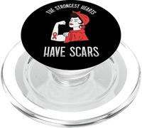 The Strongest Hearts Mujer Survivor Cirugía de corazón Abierto PopSockets PopGrip para MagSafe