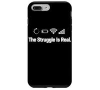 The Struggle is Real Loading Low Battery Débil WiFi Low Bars Carcasa para iPhone 7 Plus/8 Plus