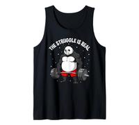 The Struggle Is Real Panda Gym Strength Camiseta sin Mangas