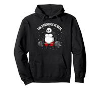 The Struggle Is Real Panda Gym Strength Sudadera con Capucha