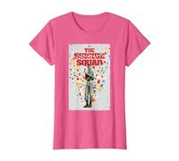 The Suicide Squad Polkadot Man Poster Camiseta, Mujer, Rosa Jaspeado, XS