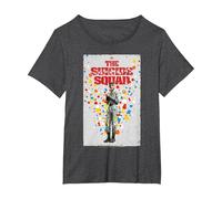 The Suicide Squad Polkadot Man Poster Camiseta, Mujer Tallas Grandes, Jaspeado Oscuro, 4XL Grande