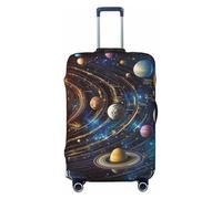 The Sun and Other Planets - Funda elástica para equipaje de viaje, protector de maleta, funda de equipaje impresa antiarañazos, Black, XL