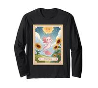 The Sun Tarot Card Cozy Axolotl Cottagecore Cumpleaños Mujer Manga Larga