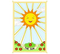 The Sun - Tarot Card Inspired Lined Notebook: Cute tarot stationery for journaling, notes and creativity