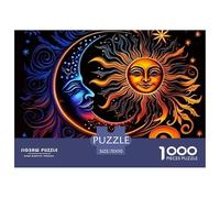 The Sun, The Moon and The Stars Adultos The Sun The Moon and The Stars 1000 Challenge, Rompecabezas Familiar Único Multicolor, Regalos Navideños para Niñas/niños, Regalos para Mujeres Y Hombres 70x50