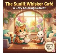 The Sunlit Whisker Café: A Cozy Coloring Retreat of Pastries, Paws, and Tea-Time Dreams