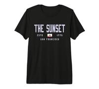 The Sunset San Francisco California Field/The Sunset SF Camiseta Premium