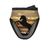 The Sunset Stallion (1) Mini guantes de silicona para horno, resistentes al calor, ideales para hornear, cocinar, asar y acampar, talla única