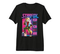 The Super Mario Galaxy Movie Fox Mccloud Retro Hero Camiseta Premium
