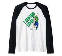The Super Mario Galaxy Movie Looking Good Luigi Jump Camiseta Manga Raglan